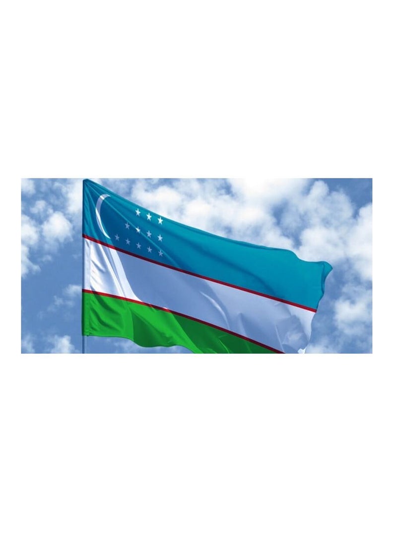 Romario AFC 2019 UZBEKISTAN FLAG Vivid Color & UV Fade Resistant, Lightweight, Show support at sporting events and other celebrations, All around stitched - Image 3