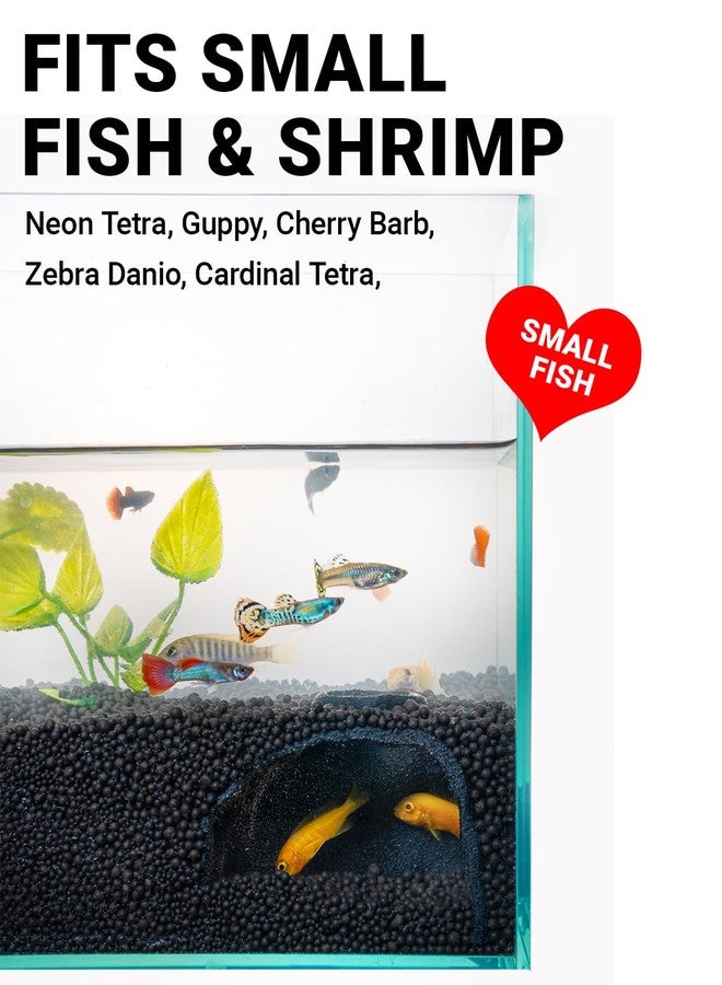 ORBIDYN Aquarium Cave - Rock Texture Fish Shelter with 180° Viewing Angle, Betta Fish Tank Accessories, Shrimp & Snails - Aquarium Decor & Tunnel (Black) - Image 2
