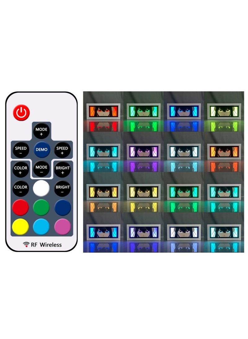 Anime BLEACH Kurosaki Ichigo Paper Carving Light, Anime Paper Cutting Light RGB Remote Control 16 Color Brightness Adjustable Desktop Night Light - Image 2