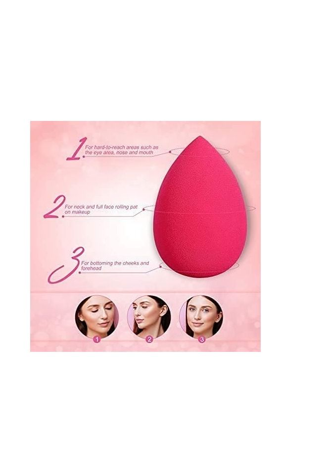 أوريتي مجموعة إسفنجات مكياج ORiTi من قطعتين، إسفنجة دمج كريم الأساس، وردي/أرجواني - Image 5