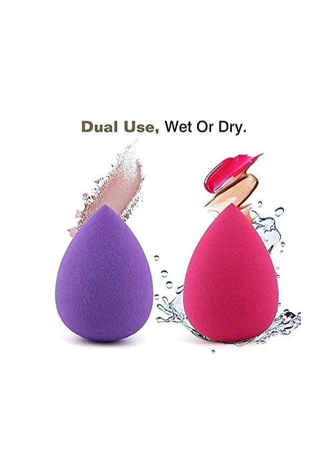 أوريتي مجموعة إسفنجات مكياج ORiTi من قطعتين، إسفنجة دمج كريم الأساس، وردي/أرجواني - Image 3