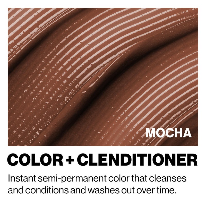 Keracolor Clenditioner MOCHA Hair Dye - Semi Permanent Hair Color Depositing Conditioner, Cruelty-free, 33.8 Fl Oz - Image 3