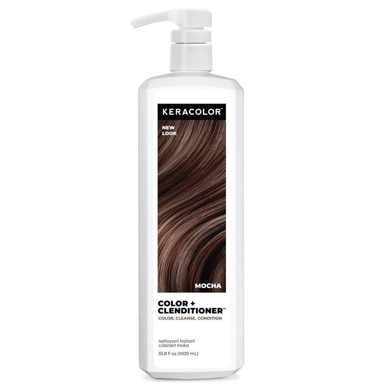 Keracolor Clenditioner MOCHA Hair Dye - Semi Permanent Hair Color Depositing Conditioner, Cruelty-free, 33.8 Fl Oz - Image 1