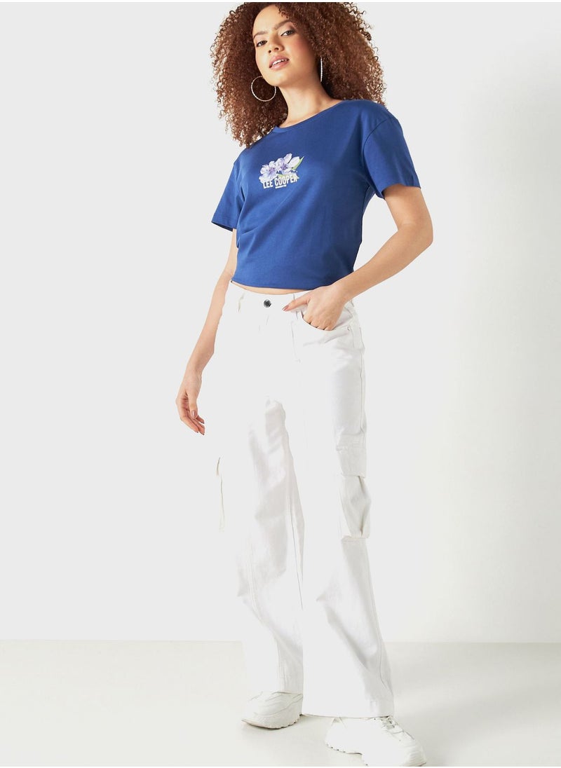 Lee Cooper - Crew Neck Graphic T-Shirt - Image 1