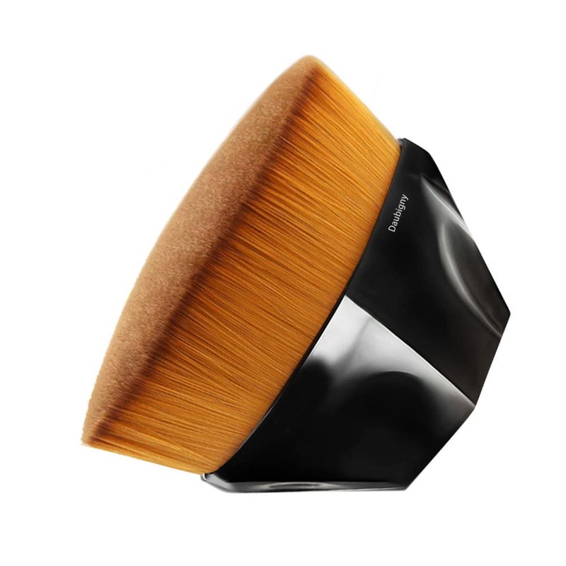 Daubigny Foundation Makeup Brush Flat Top Kabuki Brush Hexagon Face Blush Liquid Powder Foundation Brush for Blending Liquid, Cream or Flawless Powder Cosmetics with Bonus Protective Case (Green) - Image 1