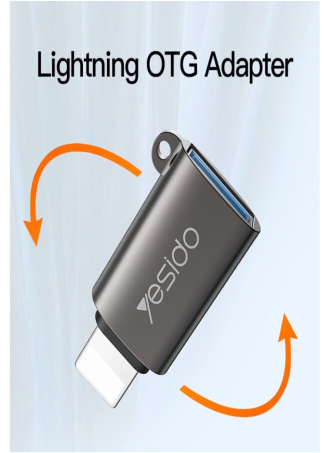 Yesido - GS14 Original Chips Aluminum Alloy Shell For Lightning To USB OTG Adapter - Image 1