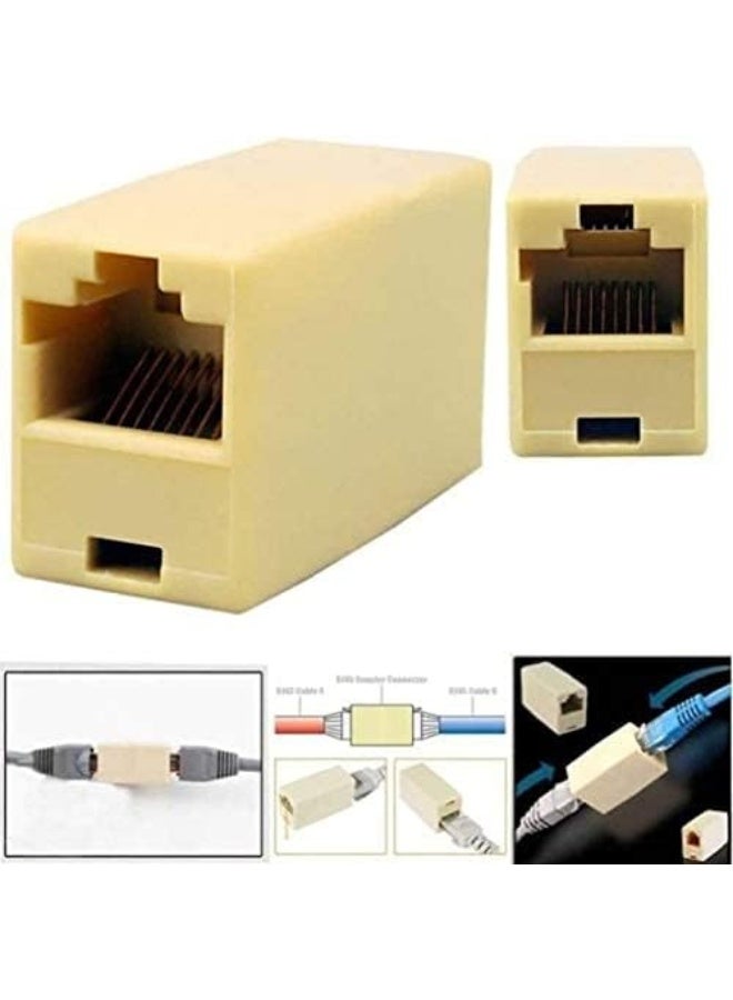 Melfi Rj45 Double Connector 2-Pack Cat6 Ethernet Coupler Female-To-Female Lan Cable Joiner For Pc, Router, Patch Panels And Network Extensions - Image 3