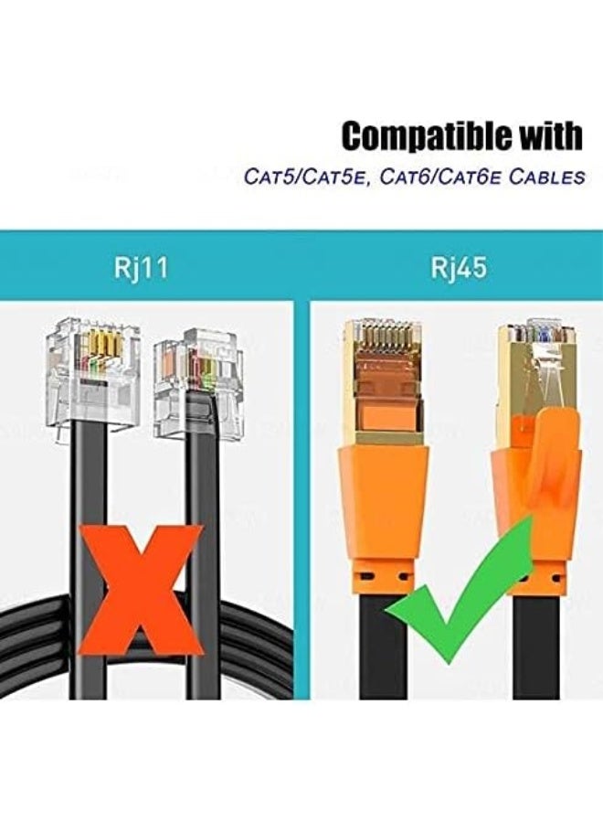 Melfi Rj45 Double Connector 2-Pack Cat6 Ethernet Coupler Female-To-Female Lan Cable Joiner For Pc, Router, Patch Panels And Network Extensions - Image 5