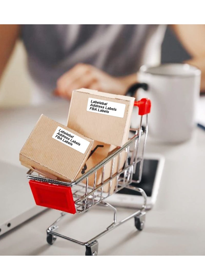 Shipping Address Mailing Labels 30-UP White Shipping Labels for Inkjet or Laser Printer Labels White Blank Sticker Name Tags Printable Address Labels 30 Per Page 3000 Labels 100Sheets - Image 3