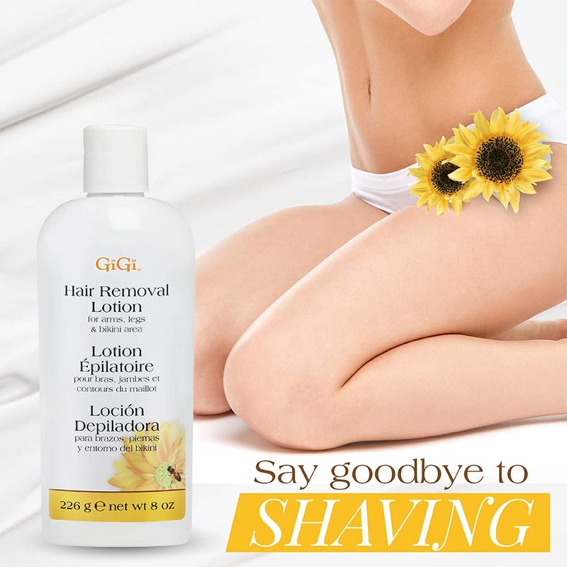 GiGi Hair Removal Cream for Face â€“ Gentle Hair Removal Lotion for Women's Arms, Legs & Bikini Area, Hair Remover for Sensitive Skin, 8 oz - Image 3