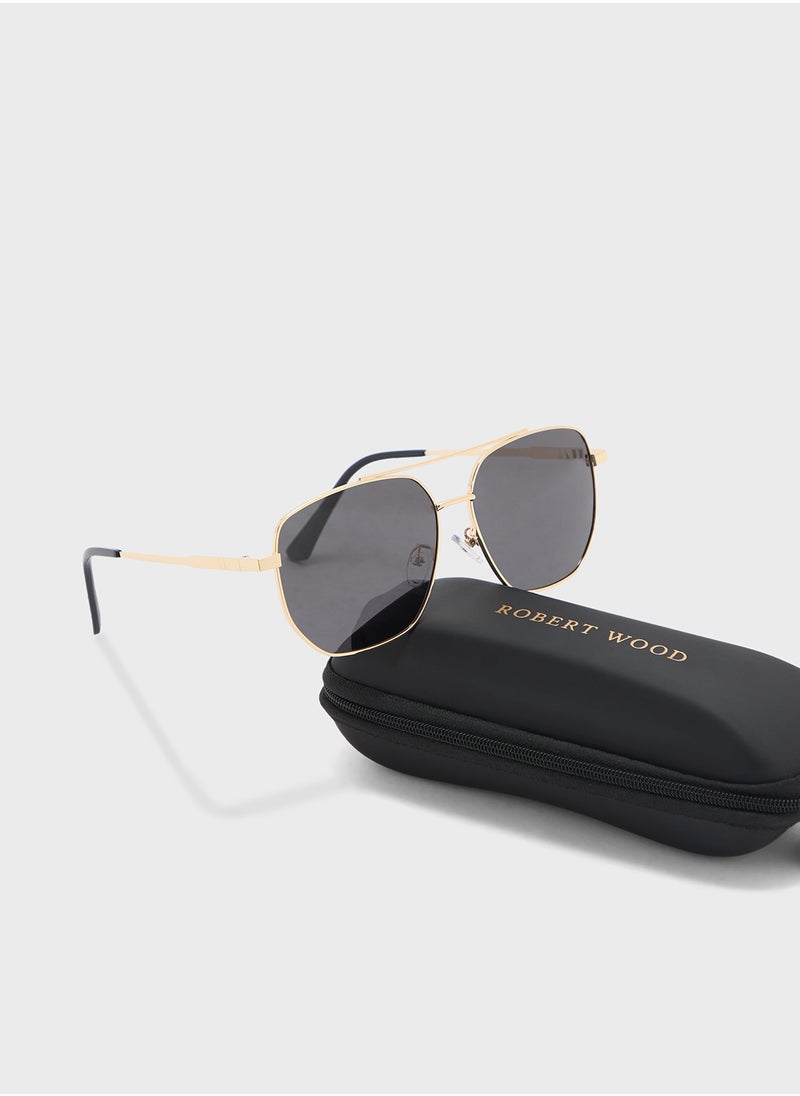 Robert Wood Polarized Lens Club Master Sunglasses  - Image 5