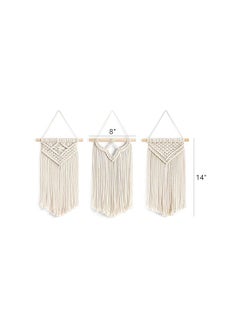 Mkono Small Macrame Wall Hanging 3 Pack Boho Art Woven Wall Decor Home Chic Decoration for Bedroom Living Room Apartment Gallery, Christmas Gift, 8" W x 14" L - pzsku/Z0E120AEE371D37154E5FZ/45/_/1718020203/4de7308b-7103-4b86-80a8-574c4cf9ce5a