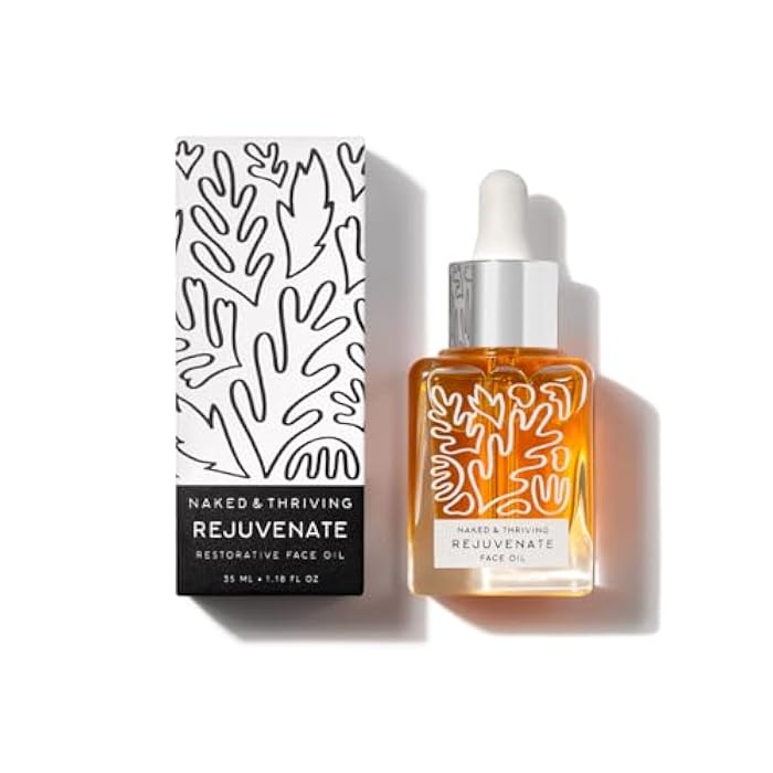Naked + Thriving Naked & Thriving Rejuvenate Restorative Face Oil | Organic, Vegan, & Naturally-Derived Skin Care | Reduce the Look of Wrinkles and Moisturize Skin (1.18 oz/35 mL) - Image 1