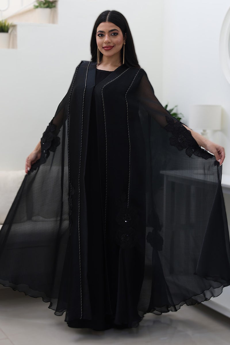 NUKHBAA Stunning Bloom Abaya-770 - Image 1