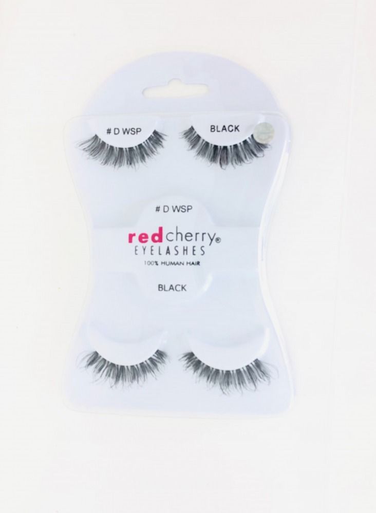 ريد تشيري زوجان من رموش صناعية D WSP أسود