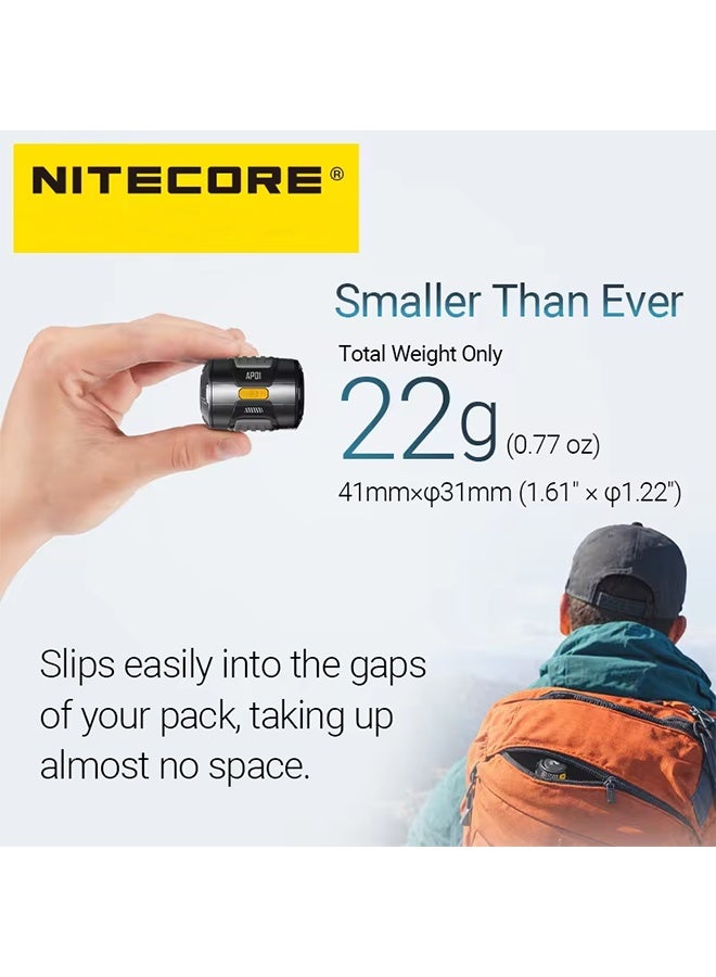 NITECORE AP01 Portable Air Pump 22g 2.8 kPa USB-C Inflation Deflation for Air Bed Pillows Swimming Ring Camping Flame Booster - Image 2