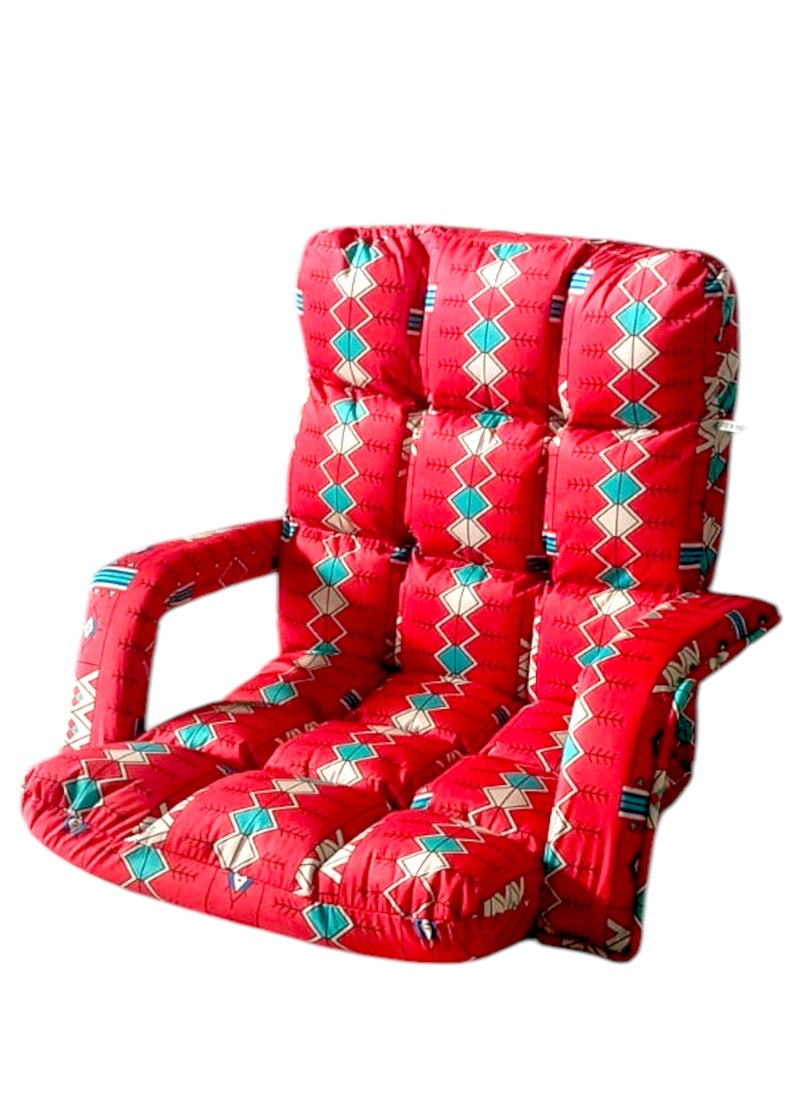 GO2CAMPS - Camping Chair Hand Support, Sand Desert Floor Sitting Chair, Lazy Chair Adjustable Angles Padded Back Support, Arabic Majlis Chair, Fold Flat For Meditation, Yoga Chair, Reading, Tv Watching, Gaming - Image 1
