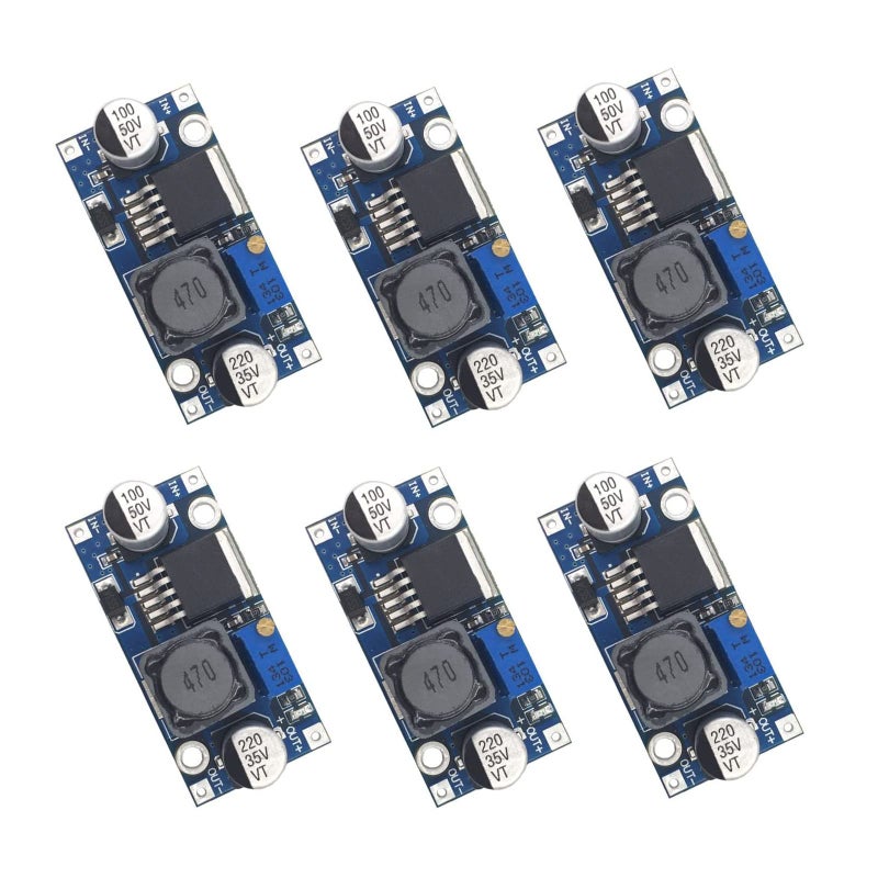 Valefod 6 Pack LM2596 DC to DC High Efficiency Voltage Regulator 3235V to 12530V Buck Converter DIY Power Supply StepDown Module