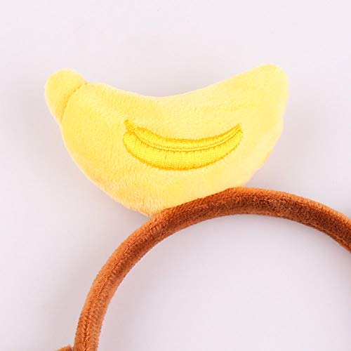 KEPATO Monkey Ears Headband Banana Headband Animals Monkey Costume Accessory Stocking Stuffers for Women Girls - Image 4