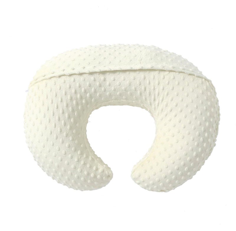 QUENESS Nursing Pillow and Positioner, Breastfeeding, Bottle Feeding, Baby Sitting Support with Removable Ultra Soft Cover, Tummy Time Support for Baby Boys and Girls (Tender Yellow) - Image 4