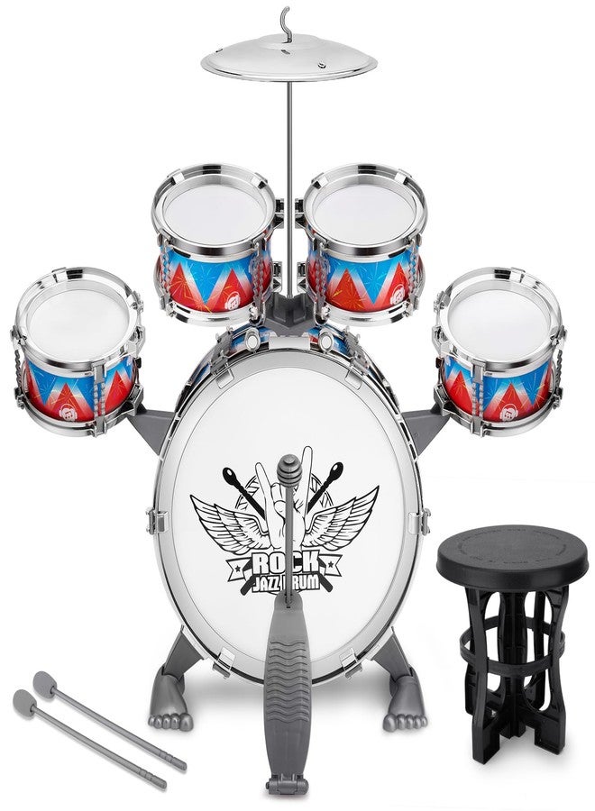 CHADRIGIVS Toddlers Drum Set Kids Jazz Band Rock Kit for 3-5 Years Old Perfect Birthday Xmas Gift - Early Learning Musical Toy Set with Easy Assembly - Image 1