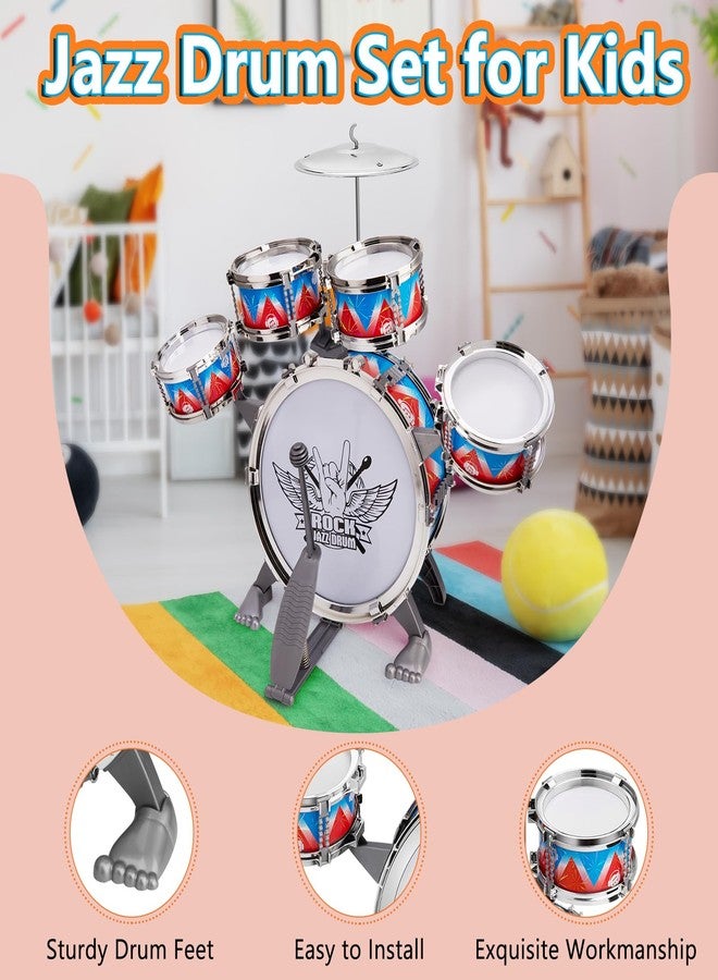 CHADRIGIVS Toddlers Drum Set Kids Jazz Band Rock Kit for 3-5 Years Old Perfect Birthday Xmas Gift - Early Learning Musical Toy Set with Easy Assembly - Image 3