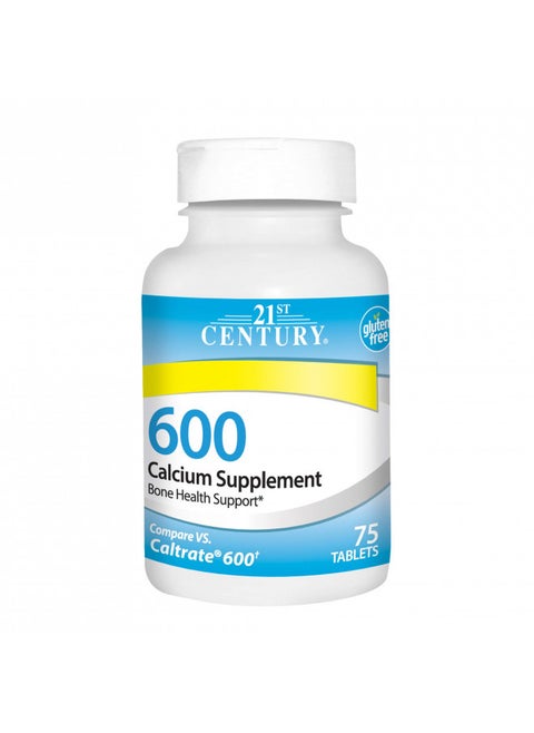 21st Century Calcium Supplement, 600 mg, 75 Count