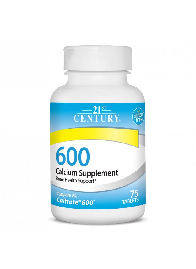 21st Century Calcium Supplement, 600 mg, 75 Count