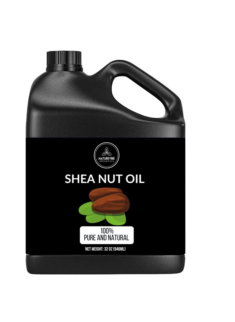 Naturevibe Botanicals - Naturevibe Botanicals Shea Nut Oil 32 Ounces  100 Pure and Natural  Great for Skin Care and Hair Care - Image 1