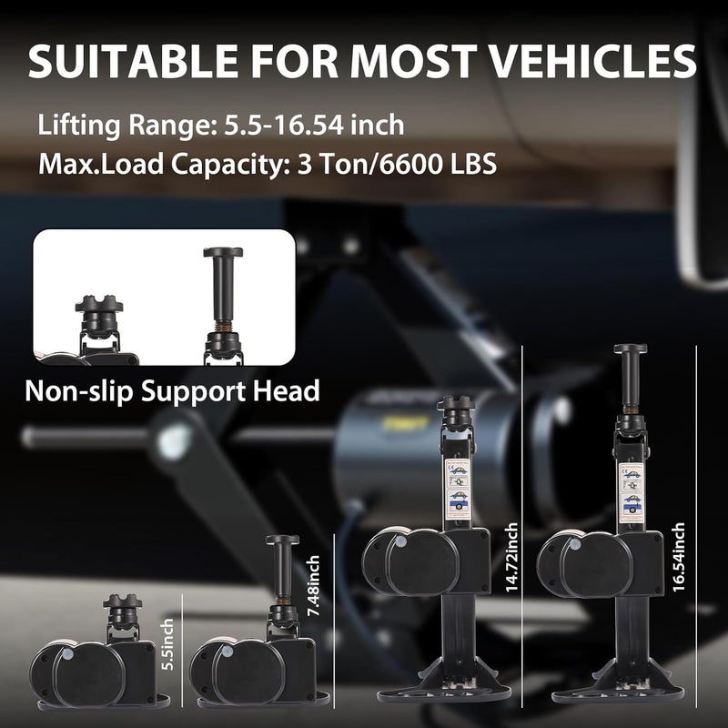 TYAYT Electric Car Jack 3 Ton 12V Scissor Jack for Car Sedan and SUV Portable Electric Jack for Tire Replacement - Image 4