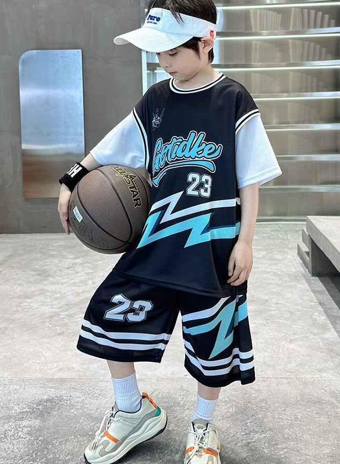 KUYING New Children's Basketball Suit Set  - Image 2