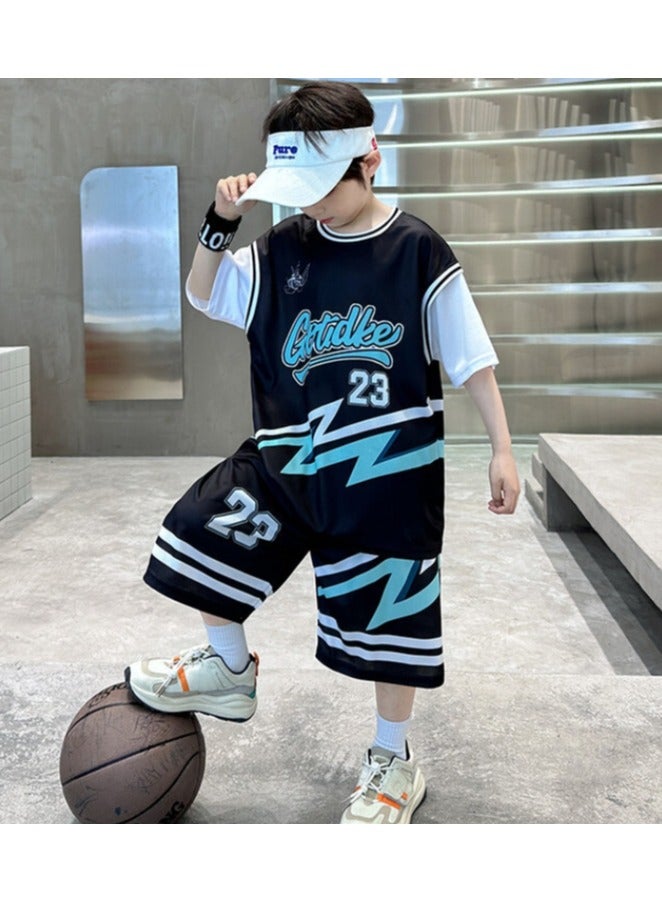 KUYING New Children's Basketball Suit Set  - Image 3