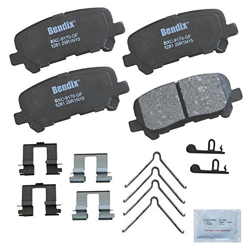 Bendix Priority1 CFC1281 Ceramic Rear Brake Pads for Acura MDX 2013-2007, ZDX 2013-2010, Honda Odyssey 2017-2011, Pilot 2015-2009 - Image 2