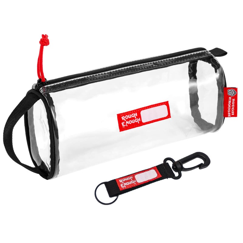 RE ROUGH ENOUGH Rough Enough TSA Approved Clear Toiletry Bag for Women Travel Leakproof Makeup Organizer Cosmetic Case with handle - Image 1