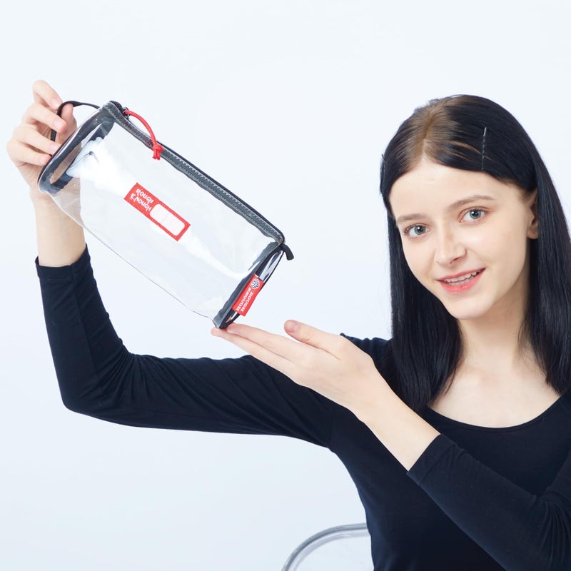 RE ROUGH ENOUGH Rough Enough TSA Approved Clear Toiletry Bag for Women Travel Leakproof Makeup Organizer Cosmetic Case with handle - Image 5