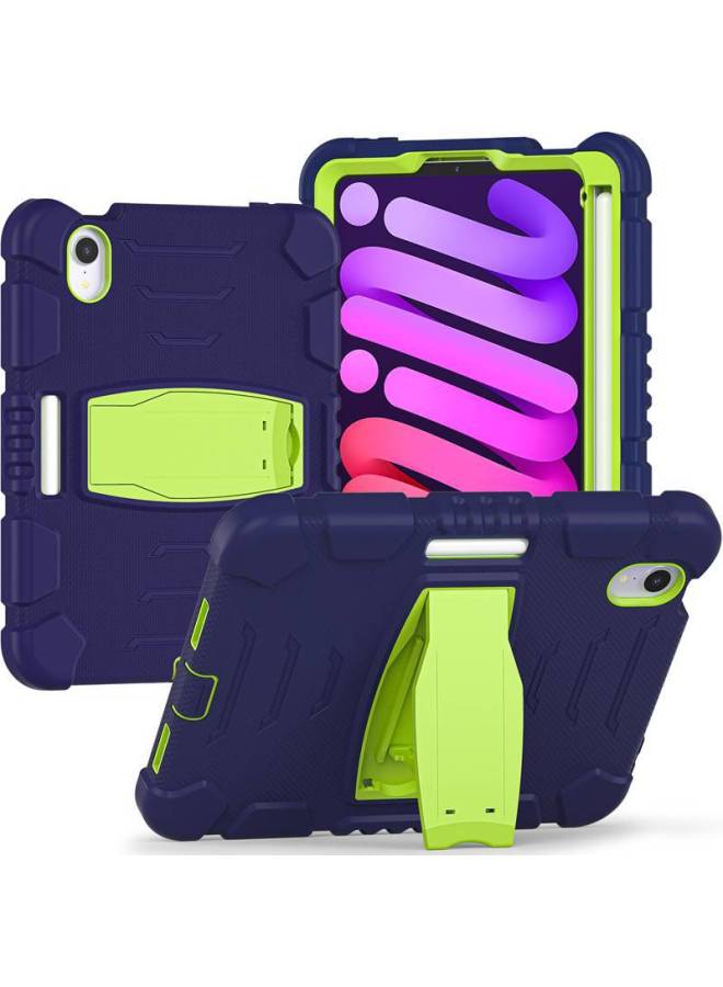 For IPad Mini6 Color Silicone PC Bracket Three-in-one Protective Case IPad Mini 6 Anti-drop Flat Cover