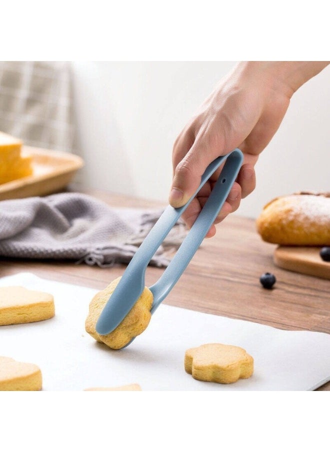 FALMER 3pcs Multi-Purpose Plastic Kitchen Tongs for Salad Buffet and Bread Serving, Food Safe (Blue-Light-Blue-Grey)  - Image 5