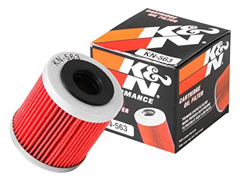 K+N KN Motorcycle Oil Filter High Performance Premium Designed to be used with Synthetic or Conventional Oils Fits Select prilia Derbi Husqvarna Vehicles KN563 - Image 1