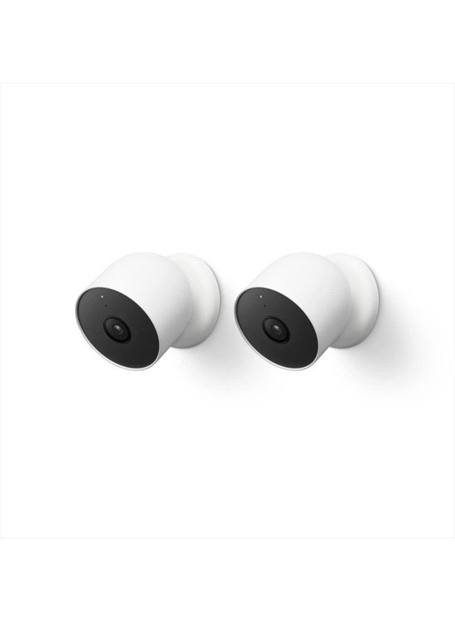 Google Nest Cam Outdoor or Indoor, Battery - 2nd Generation - 2 Count (Pack of 1) - Image 1