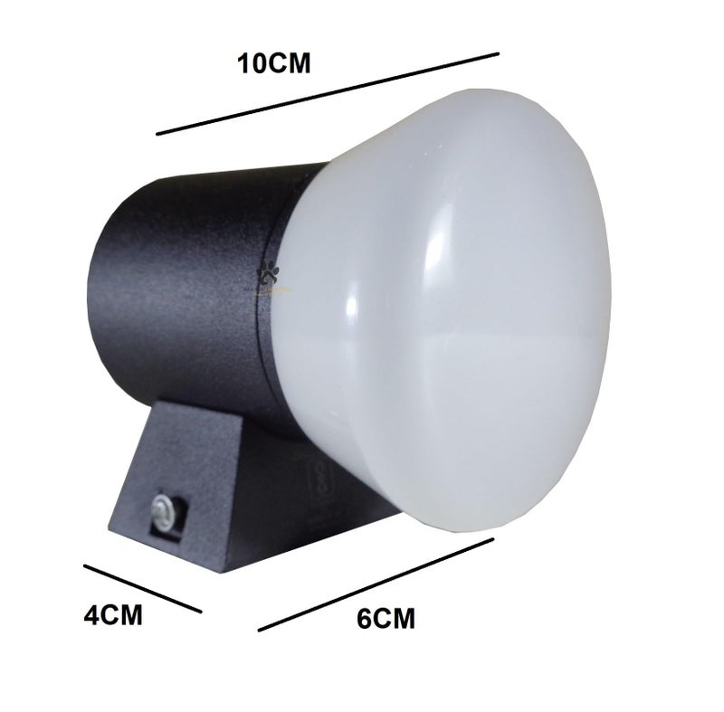 Mufasa 6 Watts Up Down Light LED Outdoor Wall Light Path Lamp Boundary Pillar Entrance Backyard Balcony Light Waterproof Bulkhead (Warm White) - Image 3