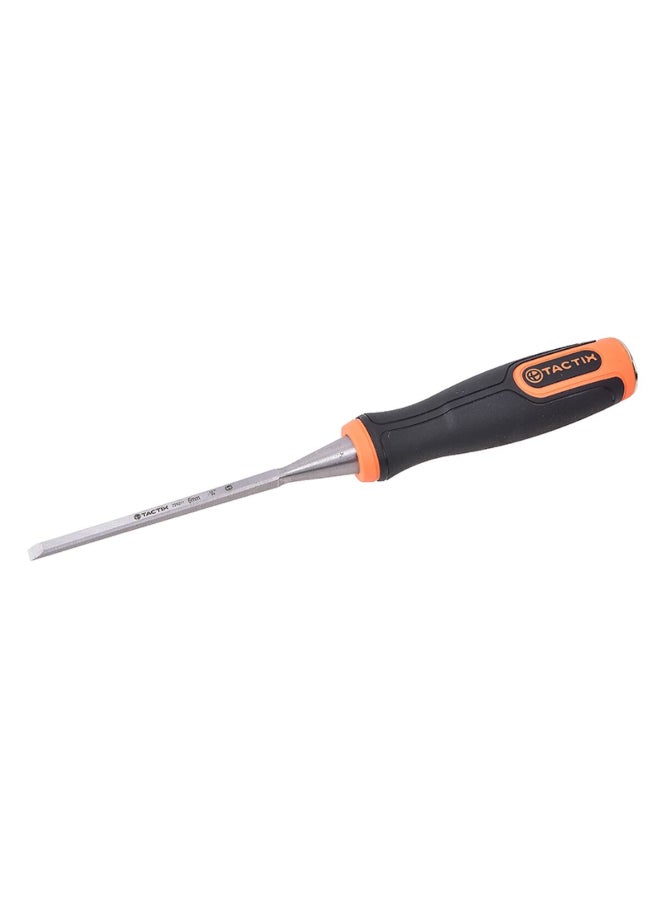 Tactix Chrome Vanadium Blade Long Wood Chisel with Non-Slip Handle Multicolour 19mm 225021  - Image 2