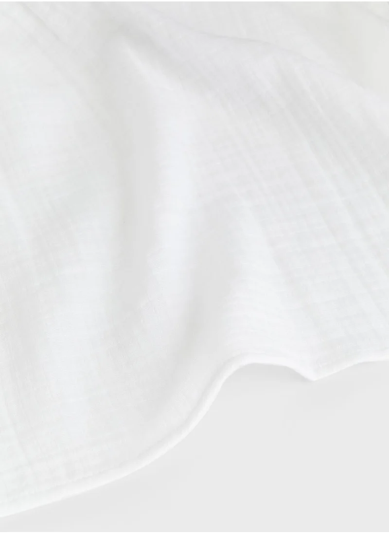 H&M Wide Cotton Muslin Curtain Length