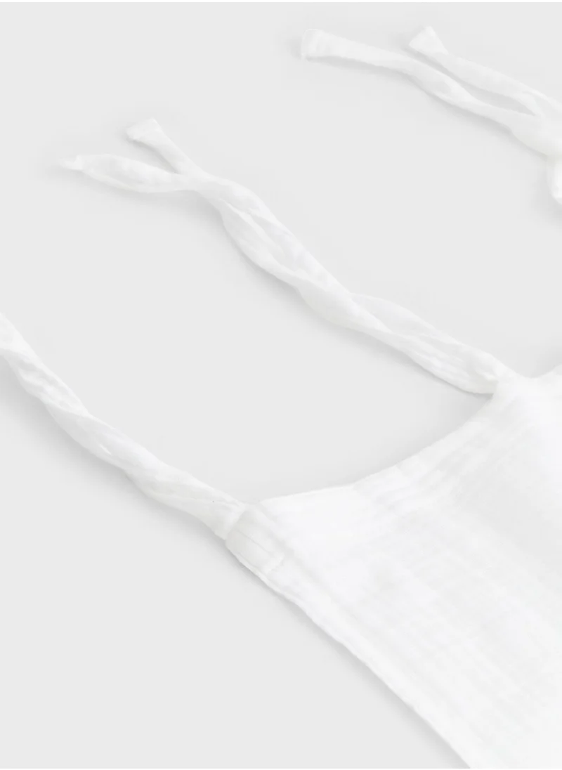 اتش اند ام Wide Cotton Muslin Curtain Length