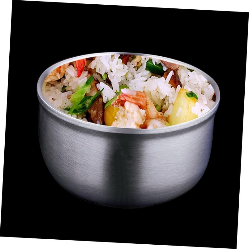 Double Insulated Stainless Steel Ramen Bowl Heat Resistant Kitchen Serving Bowl - Image 5