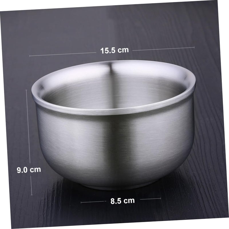Double Insulated Stainless Steel Ramen Bowl Heat Resistant Kitchen Serving Bowl - Image 3
