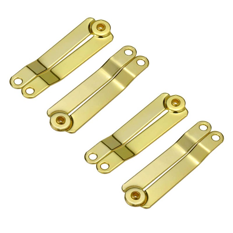 Tsnamay 4Pcs Gold Folding Lid Support Hinges for for Home Furniture Cabinet Jewelry Box Decoration - Image 3