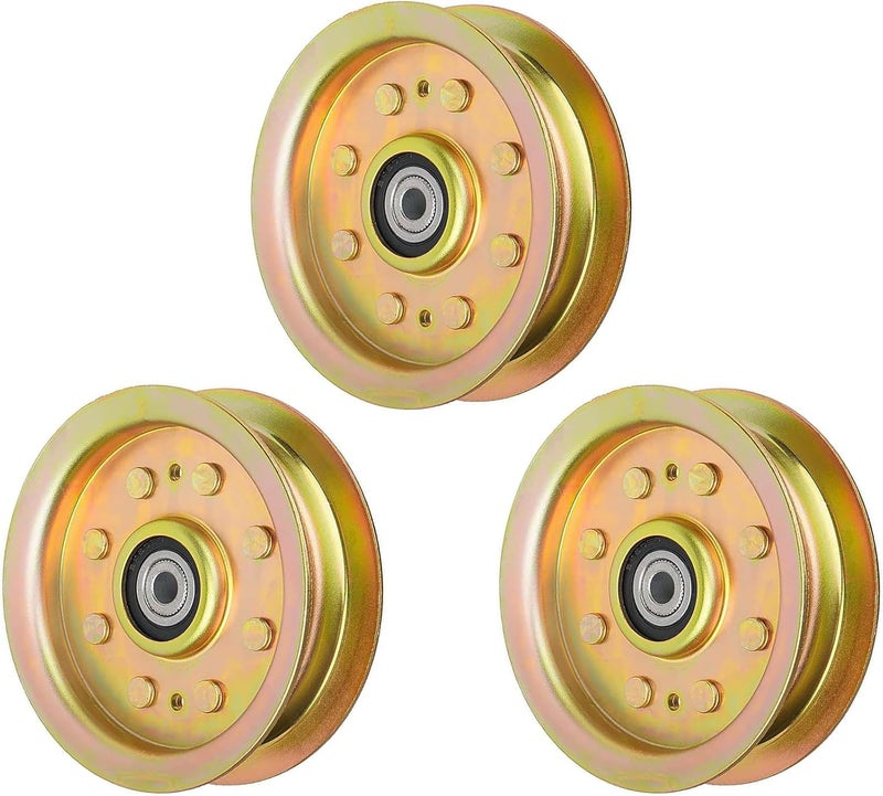 Antanker 753-08171 Idler Pulley 756-04129B Mower Deck Pulley Replaces for Cub Cadet 756-04129 956-04129 956-04129C 756-04129C, 3 Pack - Image 1