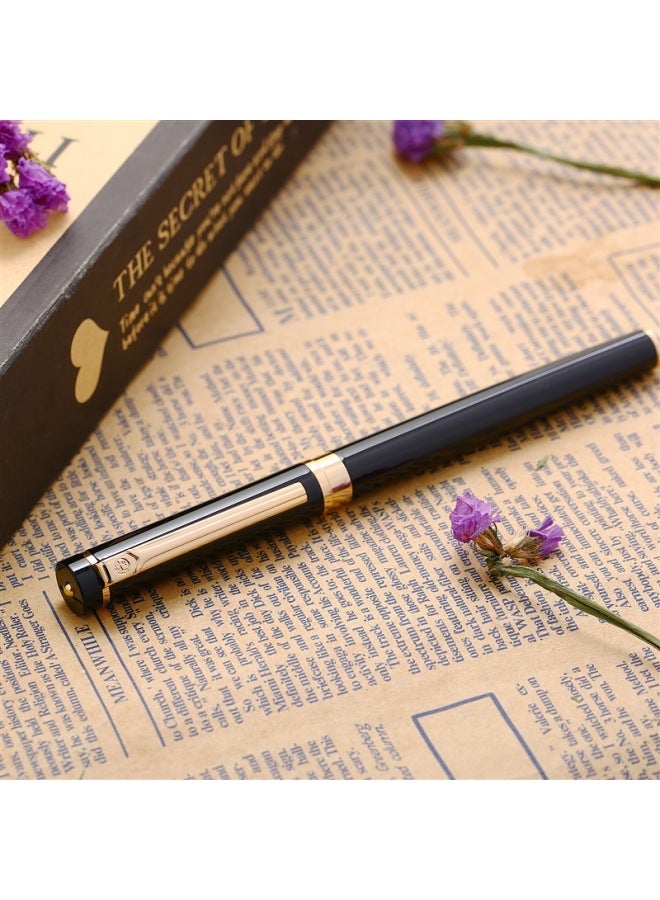 Pimio Signature Pen, Business Office Graduation Gift Ballpoint Pen, Adult Signature Pen, Birthday Graduation Gift For Men And Women, Student Handwriting Practice Pen, 0.5mm 908 Glossy Black - Image 2