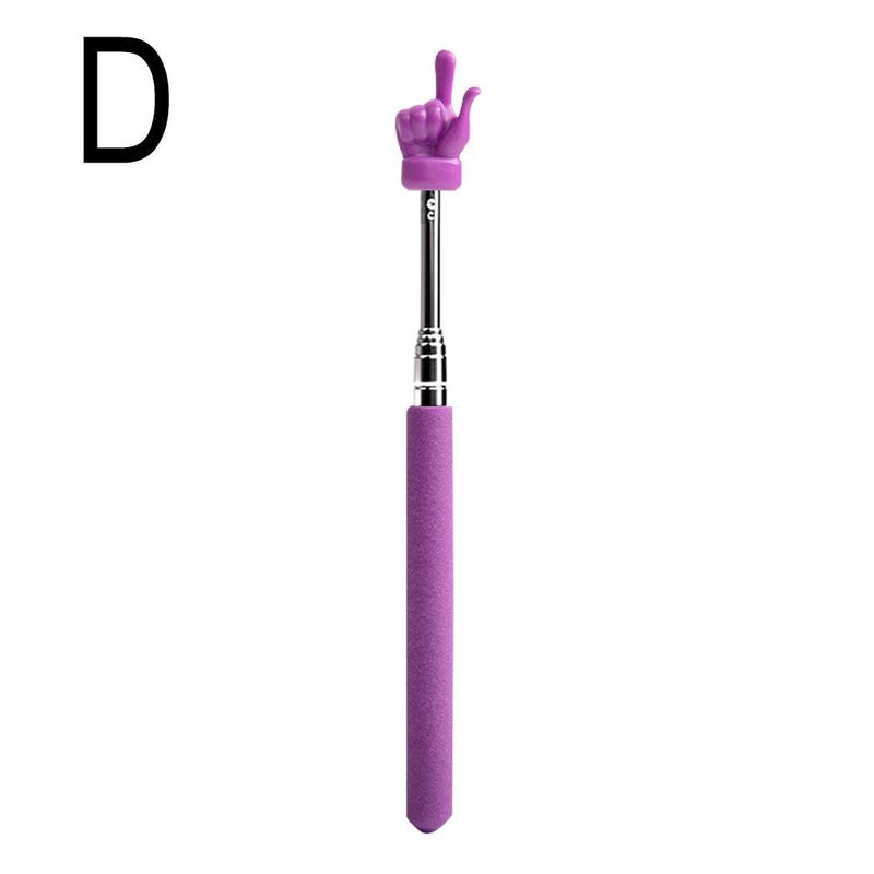 Stainless steel extendable finger reading stick, teaching pointer, tour guide baton, children's reading finger stick - Image 1