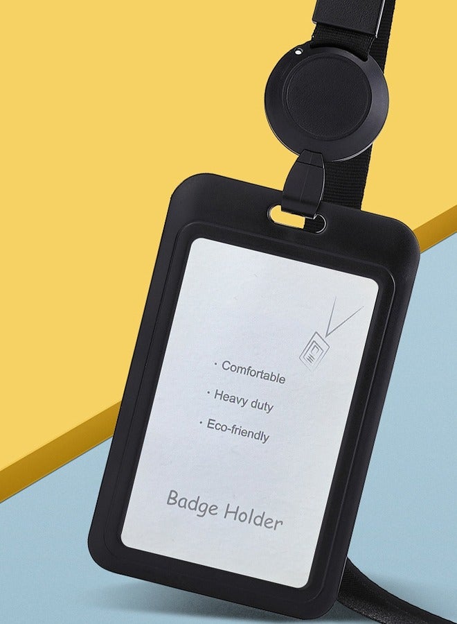 BF HOME Removable Neck Lanyard and Retractable ID Card Holder for Work, School and Metro cards  - Image 4